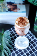 Tasty Cocoa Drink - Milk Chocolate with Cocoa powder topping