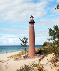 Little Sable Point Lighthouse is a beautiful sight on Lake Michigan in Mears Michigan.