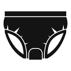 Clean diaper icon, simple style