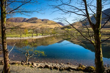 Buttermere, English Lake District. Robinson and Dale Head behind.