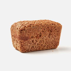 small rye bread on a white plate