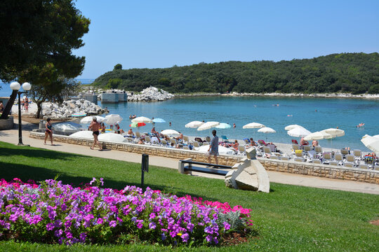 Landscape of Adriatic sea - Vrsar, Croatia
