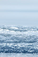 Blue Baltic sea water in calm day.