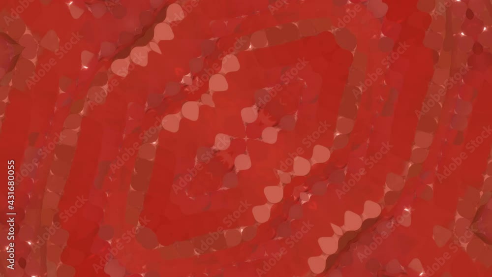 Poster orange animated low semi patterns. looped animation. 3d render