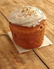 Homemade cakes for the holiday. Easter cake.