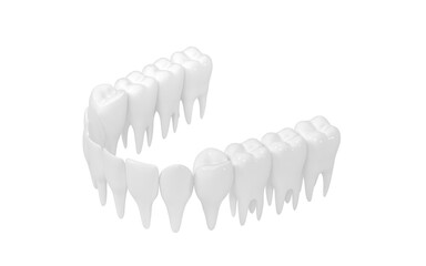 Healthy Teeth, teeth treatment, 3d rendering.