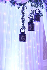Traditional wedding Decorative background lamp