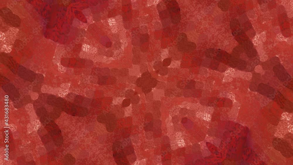 Poster orange animated low semi patterns. looped animation. 3d render