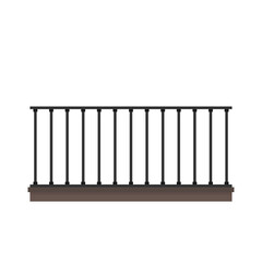 Railing vector. railing on white background. wallpaper. free space for text. copy space.