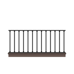 Railing vector. railing on white background. wallpaper. free space for text. copy space.