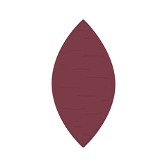 Roasted sweet potato. Sweet Potato vector. Sweet Potato on white background.