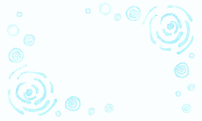 水彩の波紋 フレーム