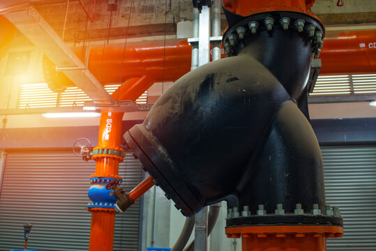 Strainer filter of air condition system.  Strainer of water condenser pump. 