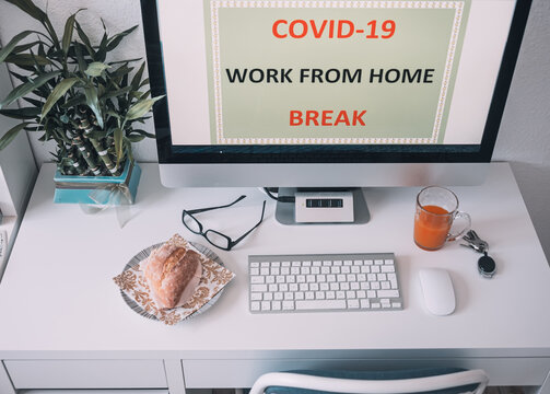 Coronavirus. With the covid-19 pandemic, work from home has increased. It's time for a break. With the vaccination of the population the contagion is reduced and this work system will decrease