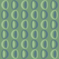 Rounded abstract seamless pattern - decorative accent for any surfaces.