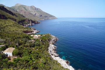 Riserva naturale dello Zingaro, a coastal nature reserve north of Scopello in Sicily