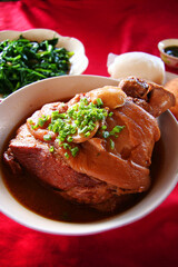 Chinese food Leg pork Yunnan style 