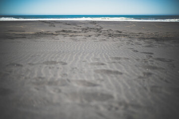 Fototapeta na wymiar Black Sand Beach