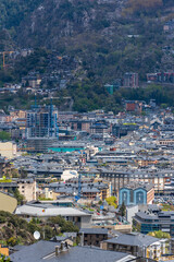 Obraz premium Cityscape in spring of Andorra La Vella, Andorra