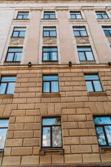 Obraz premium Restored facade of an old historic building