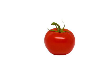 Tomato isolated on white background.