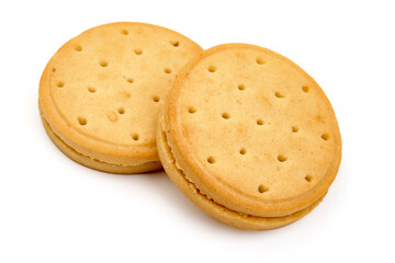 Biscuit, isolated on white background. High resolution image