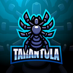 Tarantula mascot esport logo design
