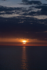 sunset on the Black Sea in May