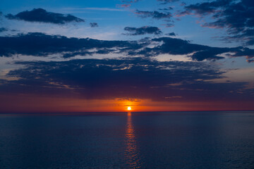 sunset on the Black Sea in May