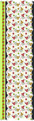 Fototapeta na wymiar flower and line with border pattern