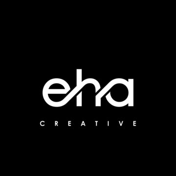 EHA Letter Initial Logo Design Template Vector Illustration