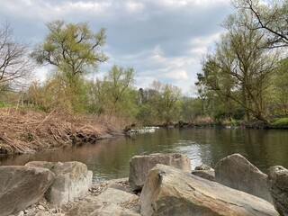 Fr&uuml;hling am Fluss Wupper 