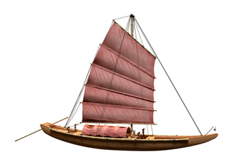 3D Rendering Fishing Junk on White