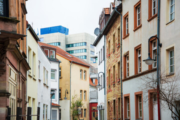  Antique building view in Saarbrucken city, Germany