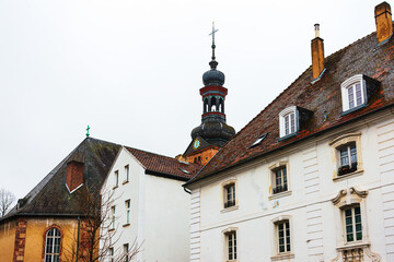 Fototapeta premium Traditional Cathedral building, Saarbrucken, Germany