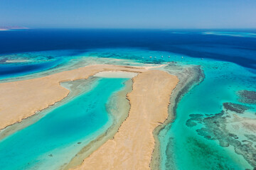 Fototapeta na wymiar Top view of Tawila Island, Red Sea, Egypt