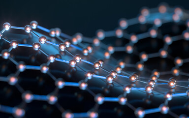 Obraz premium Biochemistry scientific node, molecular connection, 3d rendering.