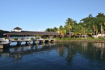 Fototapeta premium View of the City Beach in Port Antonio. Jamaica.