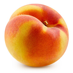 Peach isolated on a white background