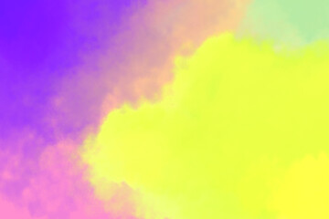 イラスト素材 虹色 鮮やかな水彩風背景素材