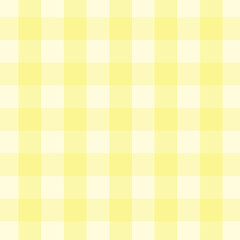 Yellow gingham seamless pattern vector background