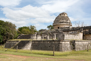 El Caracol, an ancient Mayan observatory building, Chichen-Itza, Yucatan. Mexico