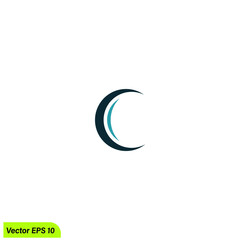 c letter company logo template 