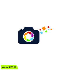 camera icon logo simple design element