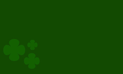 background simple dark green clover leaf