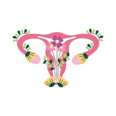 flowers decorating uterus