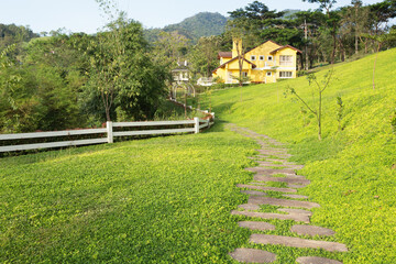 yellow house