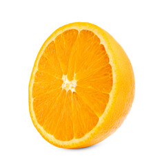 orange slice isolated on white background
