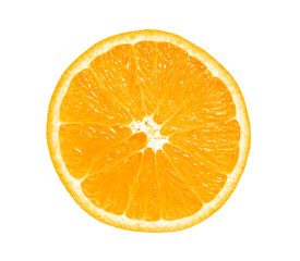 orange slice isolated on white background