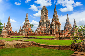 Wat Chaiwatthanaram Temple of Ayutthaya Province. Ayutthaya Historical Park, Thailand